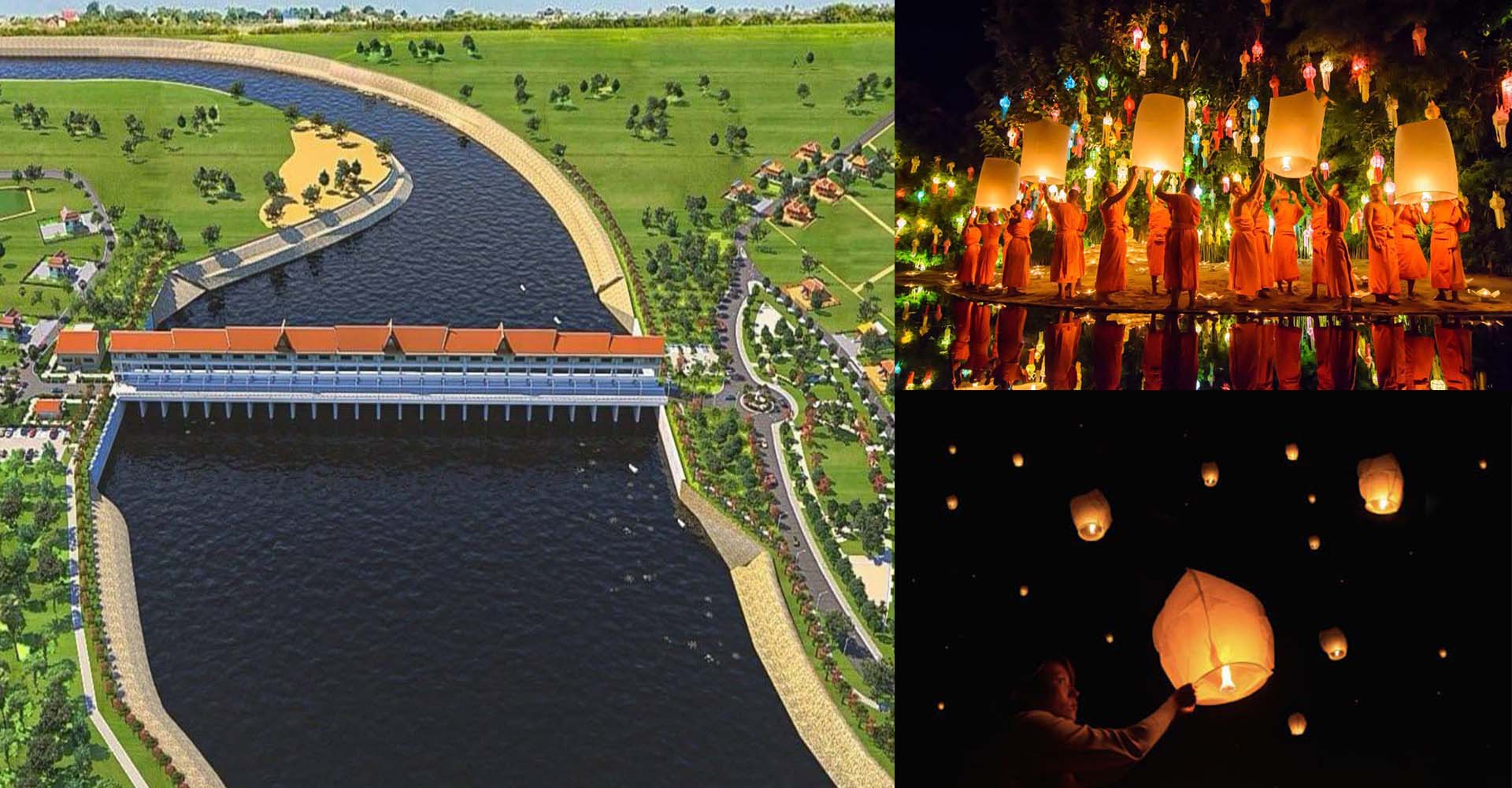 រដ្ឋបាលខេត្តកំពង់ធំរៀបចំពិធីបួងសួង បណ្តែតប្រទីប និងបង្ហោះគោម តាមបណ្តោយដងស្ទឹងសែន