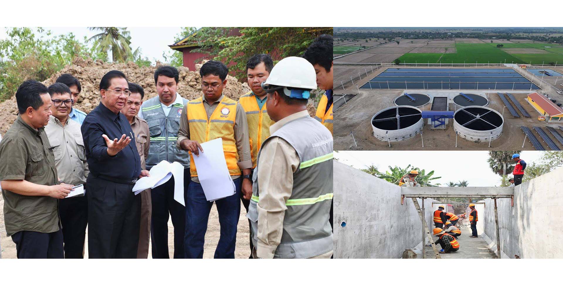 មន្រ្តីជាន់ខ្ពស់ចុះពិនិត្យវឌ្ឍនភាព និងបញ្ហាប្រឈមប្រព័ន្ធហេដ្ឋារចនាសម្ព័ន្ឋក្រោមដីនៅខេត្តបាត់ដំបង