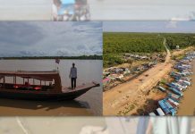 សម្តេចធិបតីនាំគ្រួសារទៅជិះទូកទៅទន្លេសាប នៅចុងឃ្នៀស ខេត្តសៀមរាប