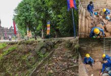 អាជ្ញាធរជាតិអប្សរាធ្វើកំណាយបុរាណវិទ្យានៃប្រាសាទបាគង មុនឈានដល់ការជួសជុលពង្រឹងឡើងវិញ