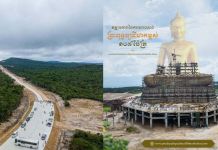ដំណឹងល្អៈ ពុទ្ធបដិមាកម្ពស់១០៨ម៉ែត្រលើកំពូលភ្នំបូកគោសាងសង់ដល់តួព្រះកាយព្រះពុទ្ធអង្គហើយ
