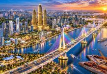 តើស្ពានតភ្ជាប់ពីទីក្រុង Mekong Qauy មកកាន់ទីក្រុងនរា ភ្ជាប់ទៅកាន់តំបន់ណានៃផ្លូវជាតិលេខ១?
